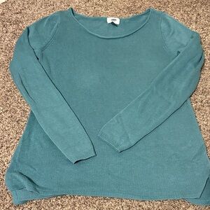 Old Navy Teal Knit Pullover Sweater